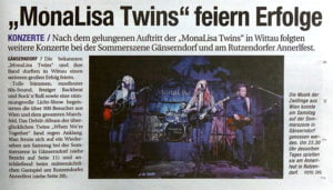 MonaLisa Twins concert review in "NÖN"