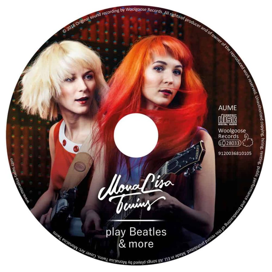 MonaLisa Twins play Beatles & more Vol. 2 CD Label