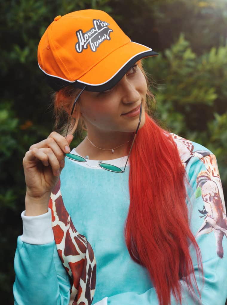 Lisa Orange Baseball Cap Hat Summer Sale